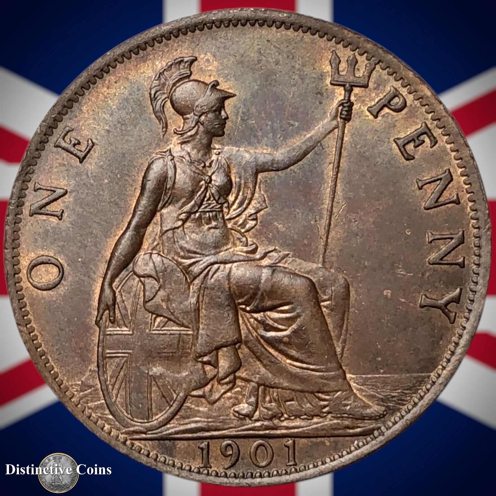 Great Britain 1901 Penny 1d GB6643
