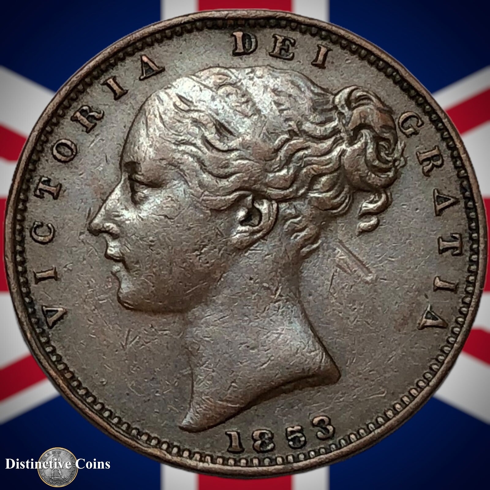 Great Britain 1853 Farthing 1/4d GB3457