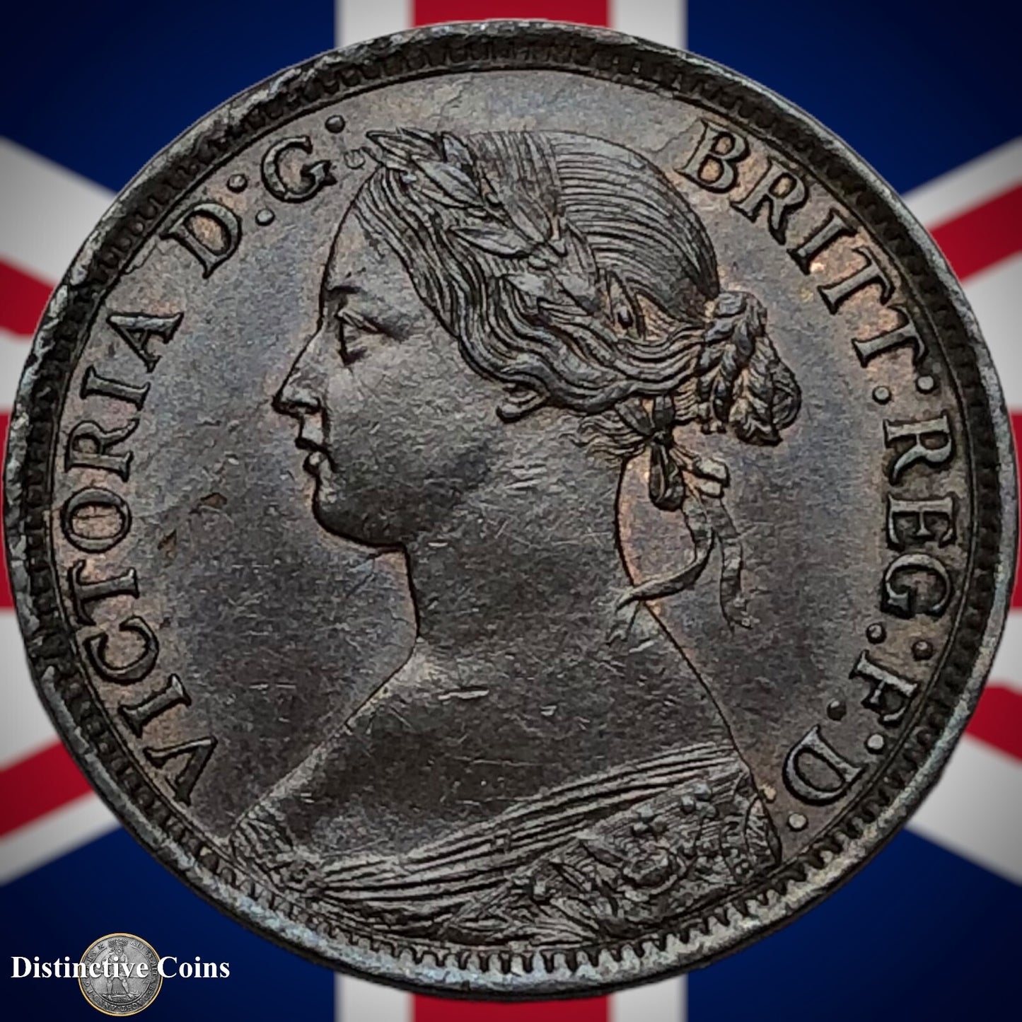 Great Britain 1860 Farthing 1/4d GB3489