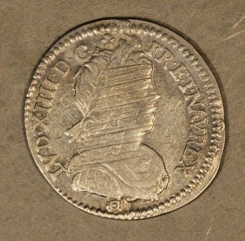 1659 I France 1/12 ECU (10 Sols) Silver Light Circulated