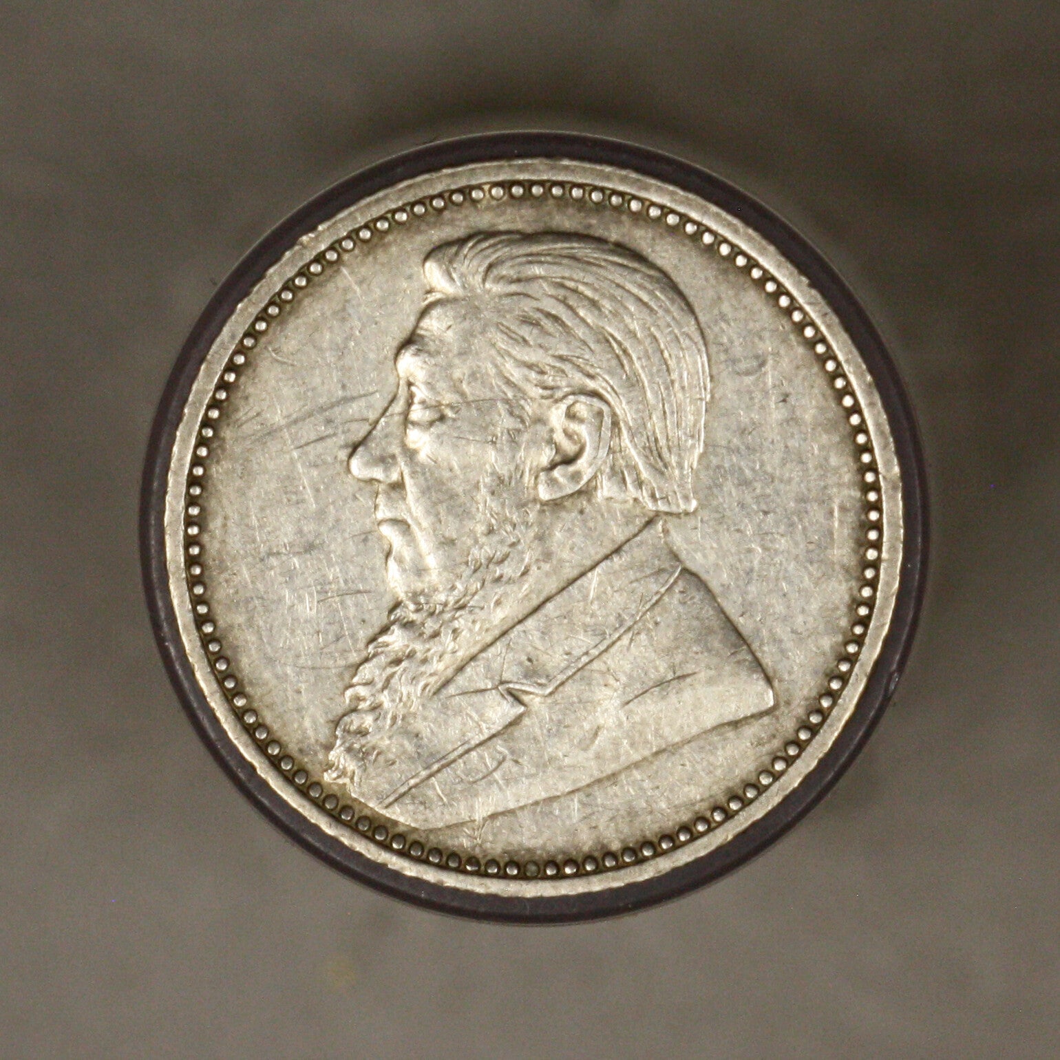 South Africa 1892 6 Pence XF rough 