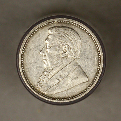 South Africa 1892 6 Pence XF rough 