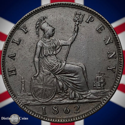 Great Britain 1862 Half Penny 1/2d GB5441