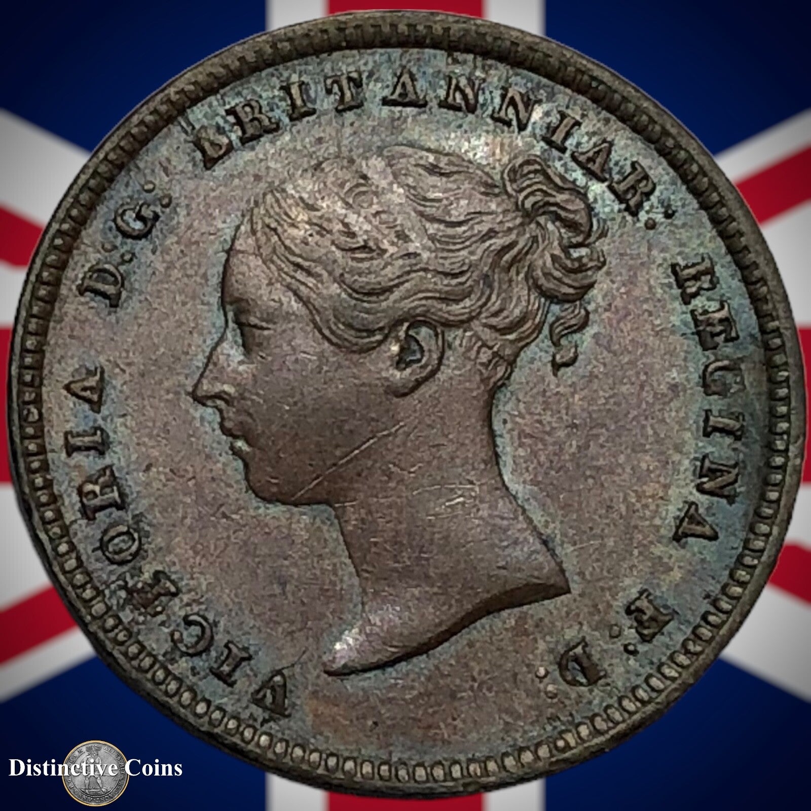 Great Britain 1844 Half Farthing 1/2 Penny GB3111