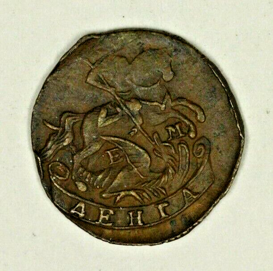 Russia  Copper Denga 1789 EM  AU   A1486