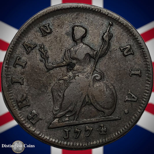 Great Britain 1774 Farthing 1/4d GB3195