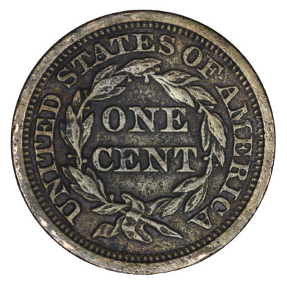 US 1849 Large Cent Stained Porous Pitting  A3391