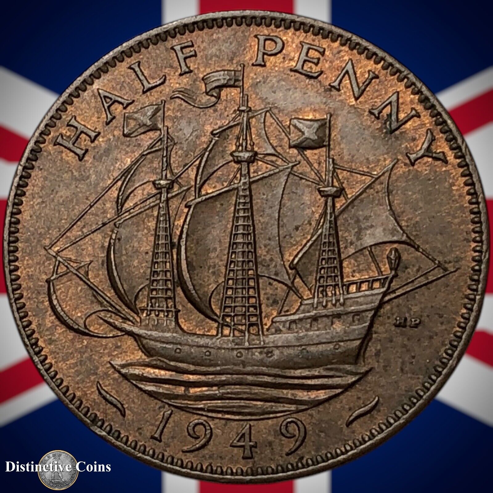 Great Britain 1949 Half Penny 1/2d GB6064