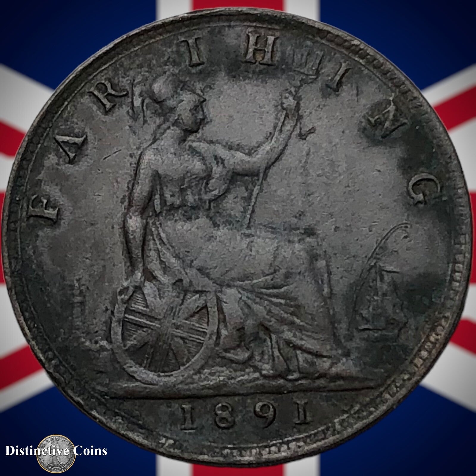 Great Britain 1891 Farthing 1/4d GB4301