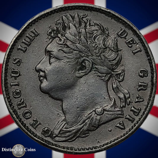 Great Britain 1822 Farthing 1/4d GB3249