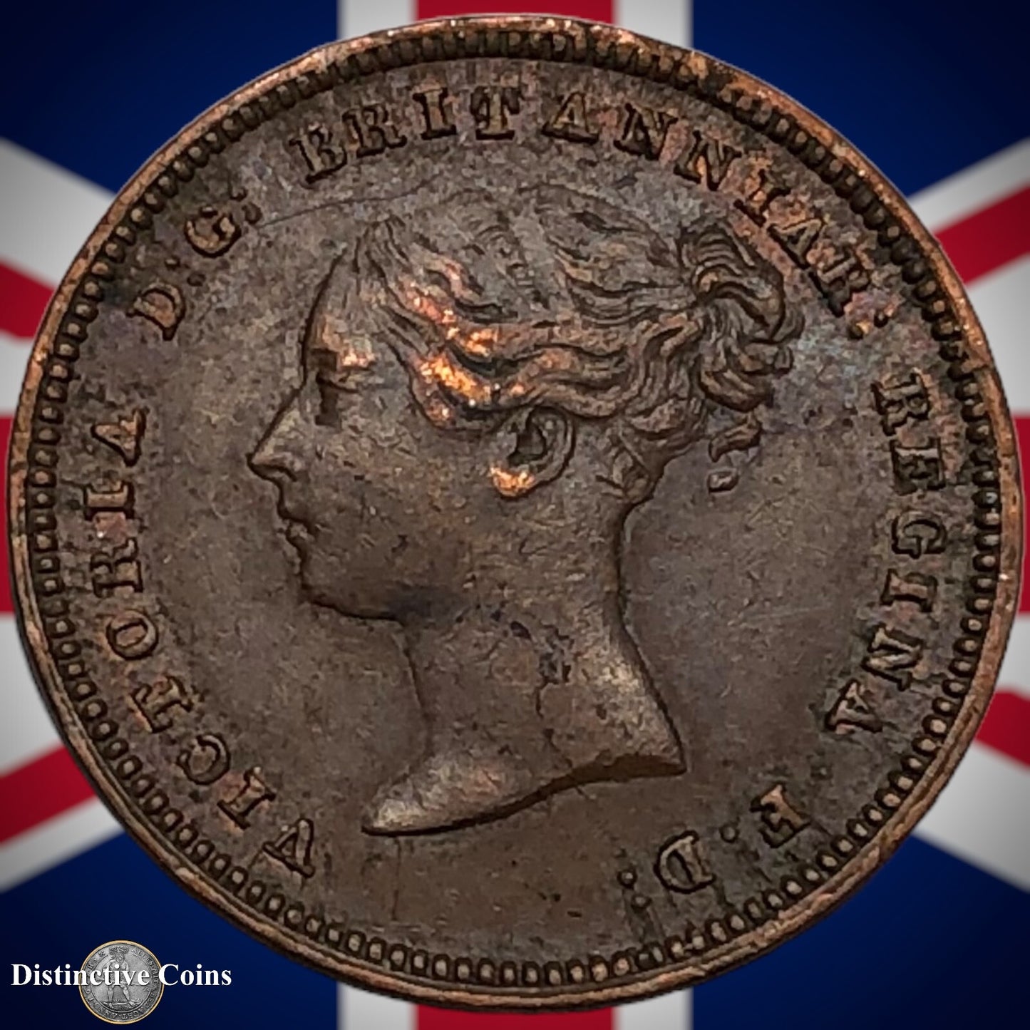 Great Britain 1844 Half Farthing 1/2 Penny GB3082