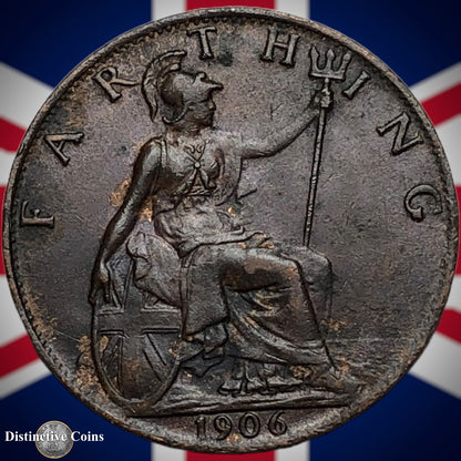 Great Britain 1906 Farthing 1/4d GB4584
