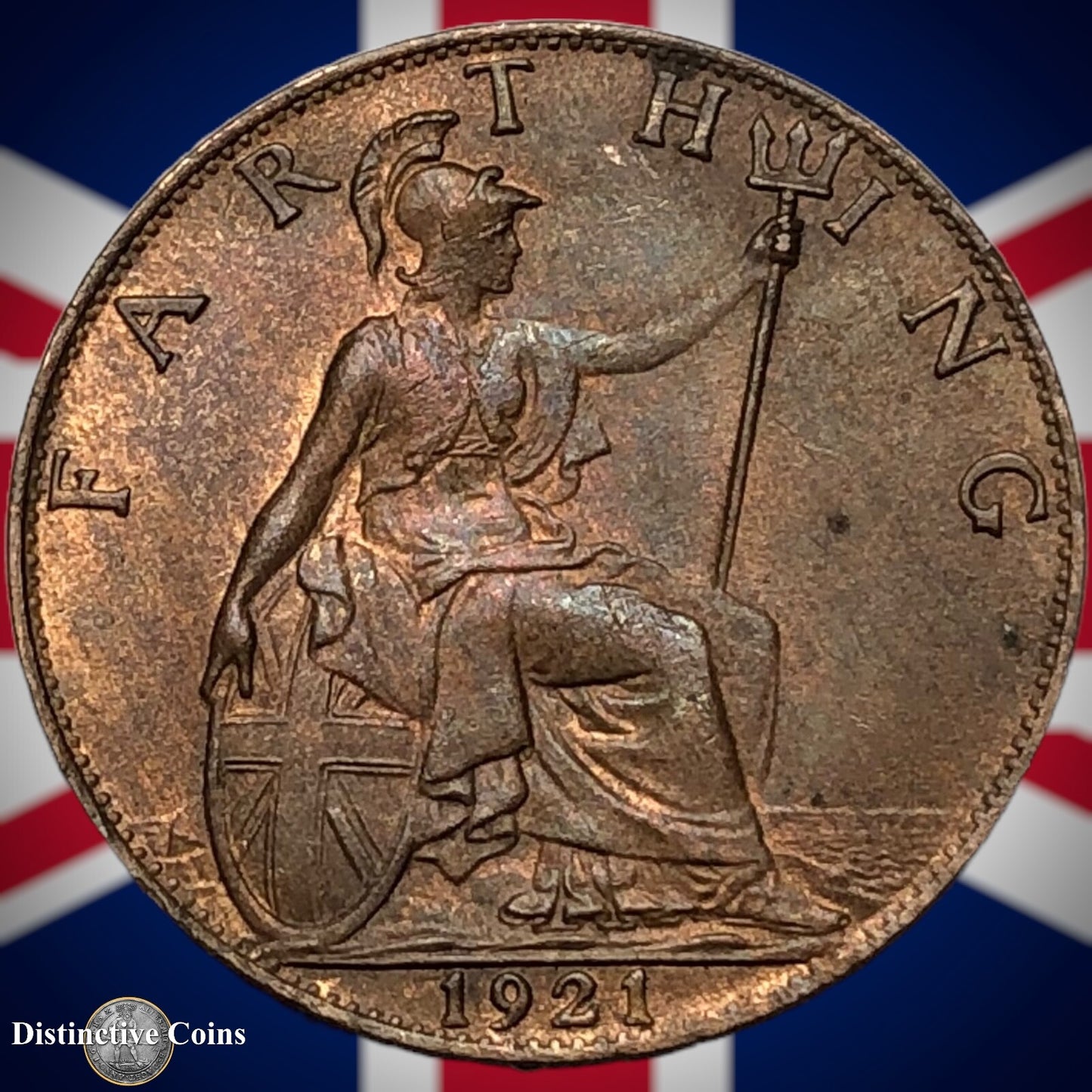 Great Britain 1921 Farthing 1/4d GB4745