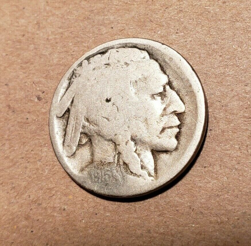1915 S Buffalo Nickel Acid Date United States U071
