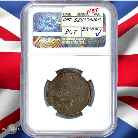 Great Britain 1837 1/2 Penny NGC AU58BN - GBS059