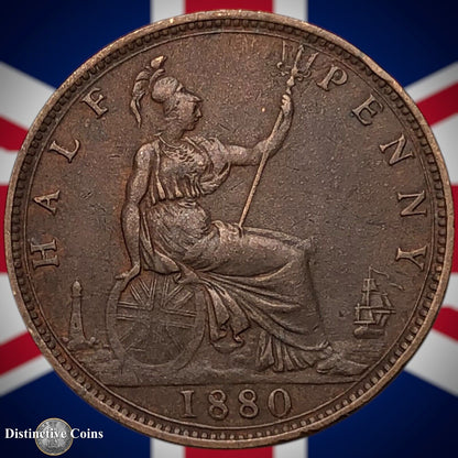 Great Britain 1880 Half Penny 1/2d GB5551