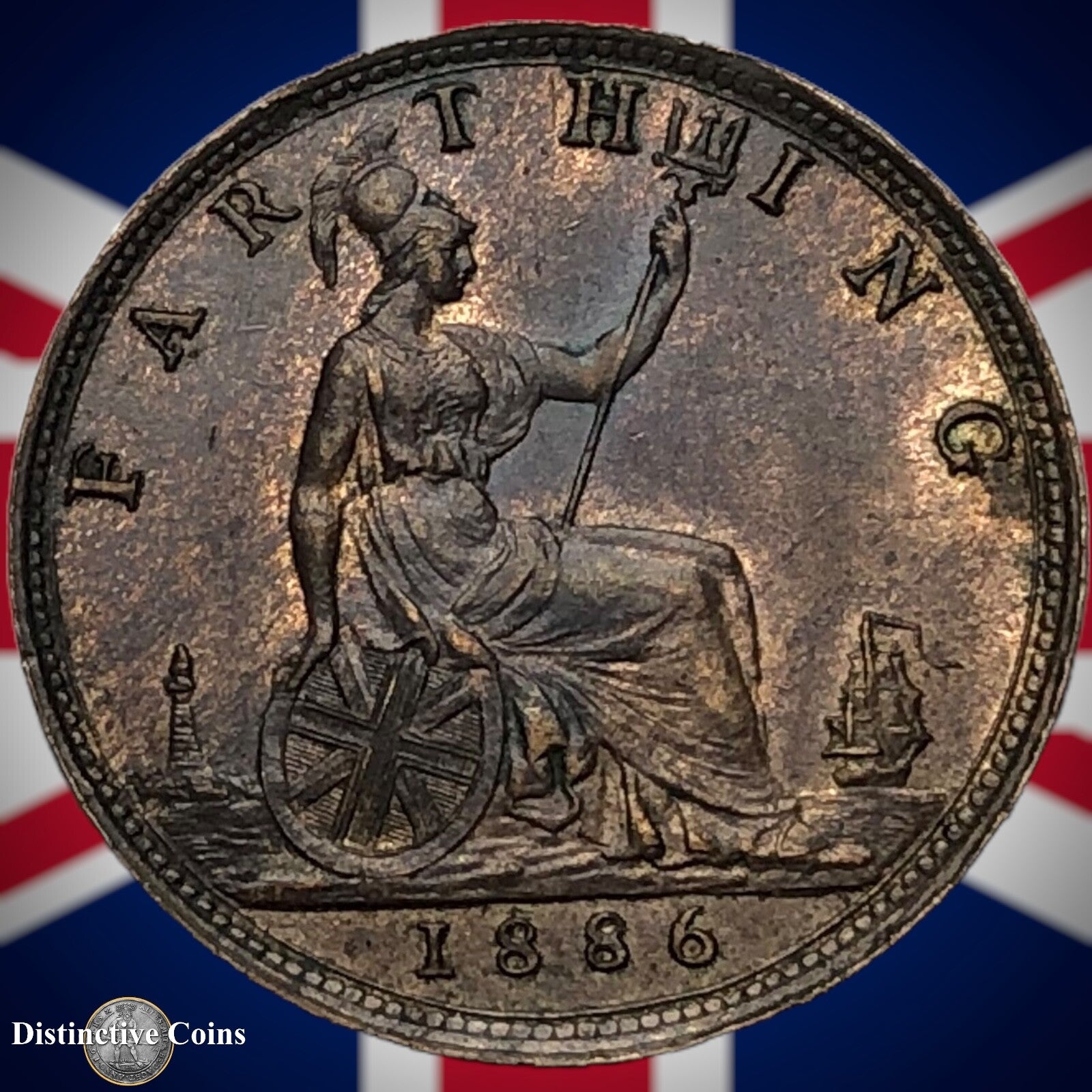 Great Britain 1886 Farthing 1/4d GB4223