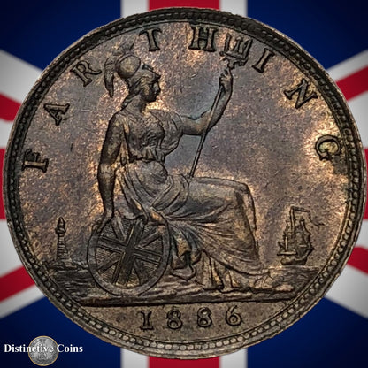 Great Britain 1886 Farthing 1/4d GB4223