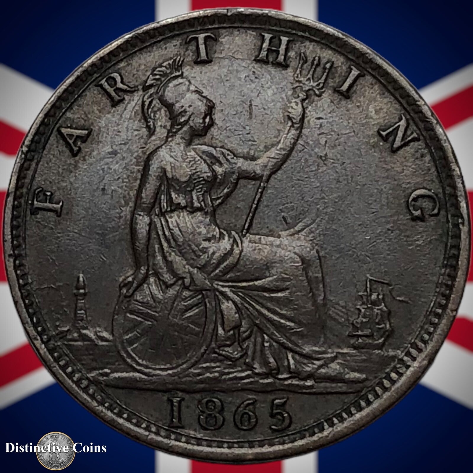 Great Britain 1865 Farthing 1/4d GB3539