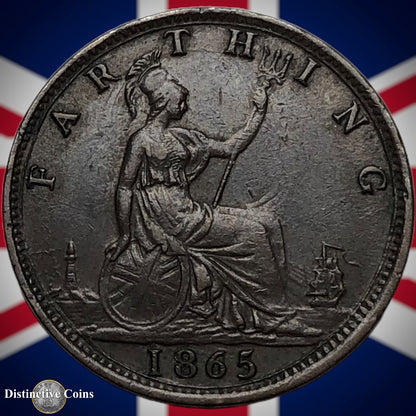Great Britain 1865 Farthing 1/4d GB3539