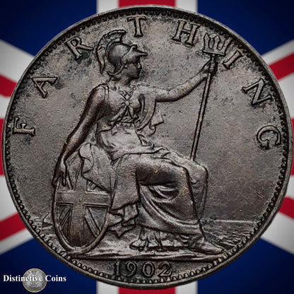 Great Britain 1902 Farthing 1/4d GB4516