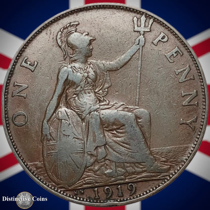 Great Britain 1919 KN Penny 1d GB6934