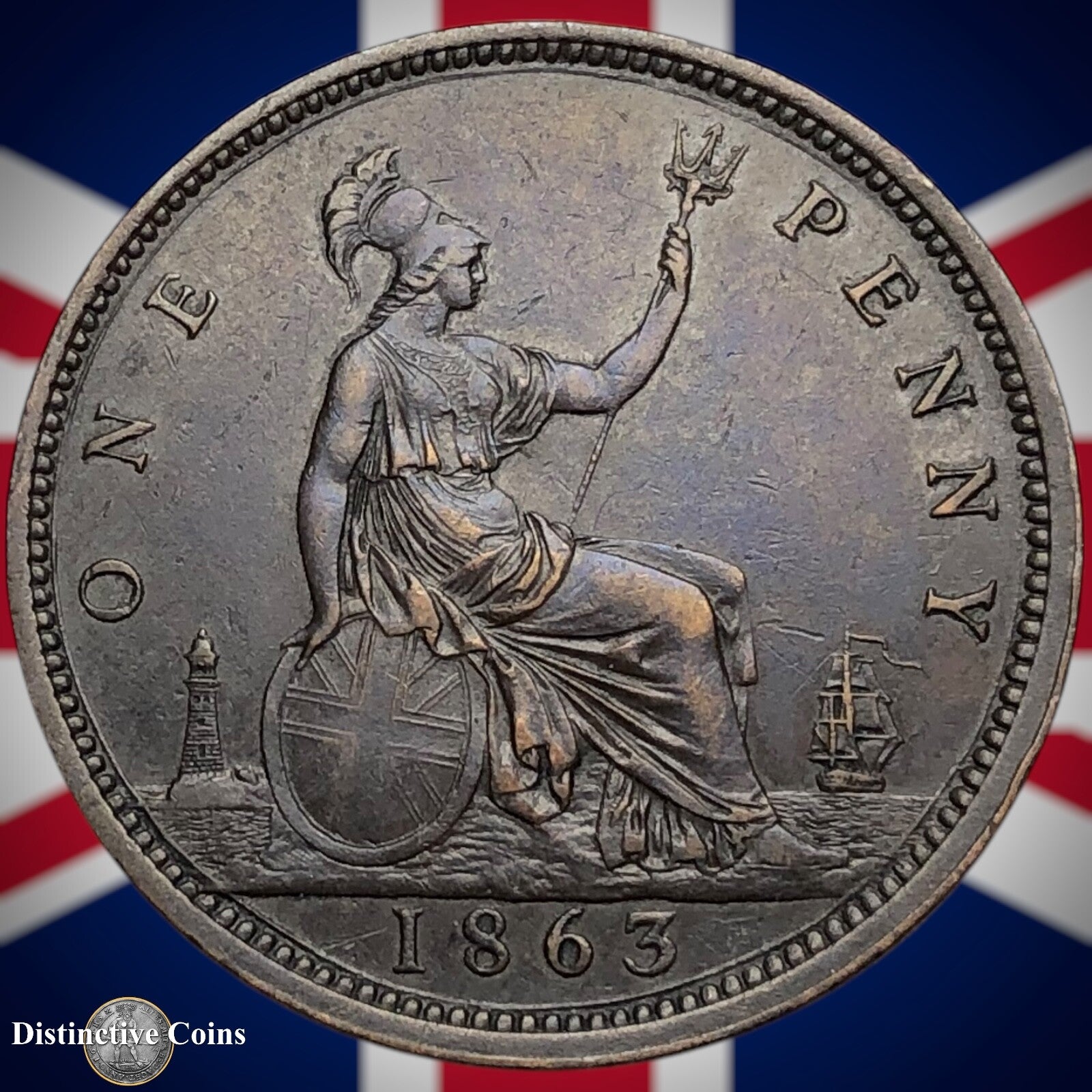 Great Britain 1863 Penny 1d GB6259