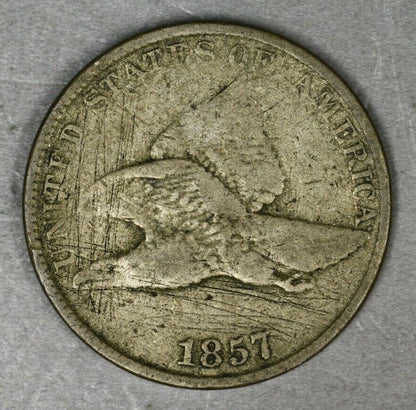 US 1857 Flying Eagle Penny Scratches  A3103