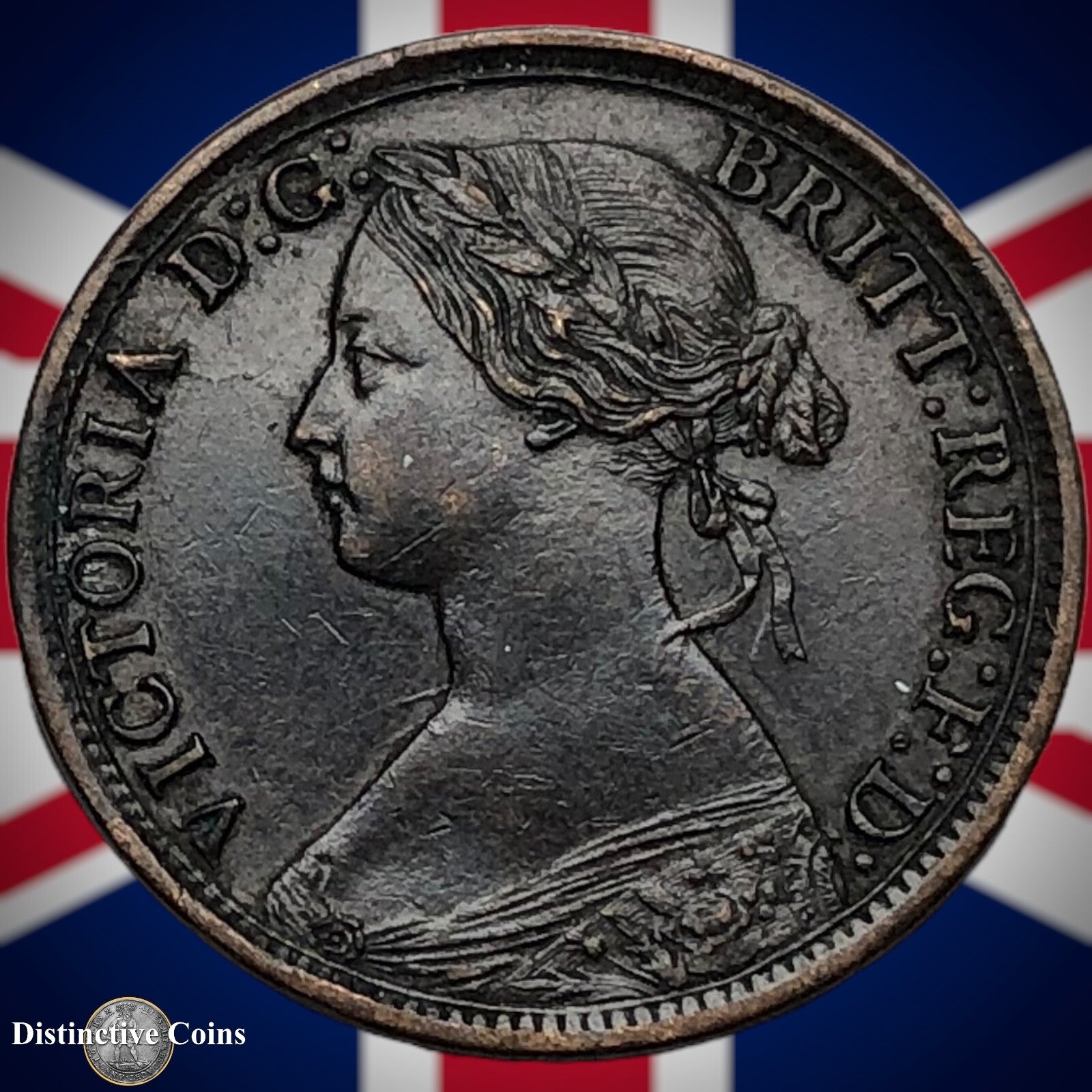 Great Britain 1864 Farthing 1/4d GB3509