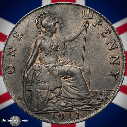 Great Britain 1911 Penny 1d GB6746
