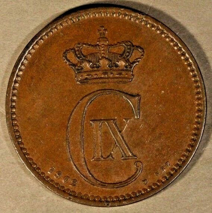 1902 Denmark 5 Ore  Pleasant    