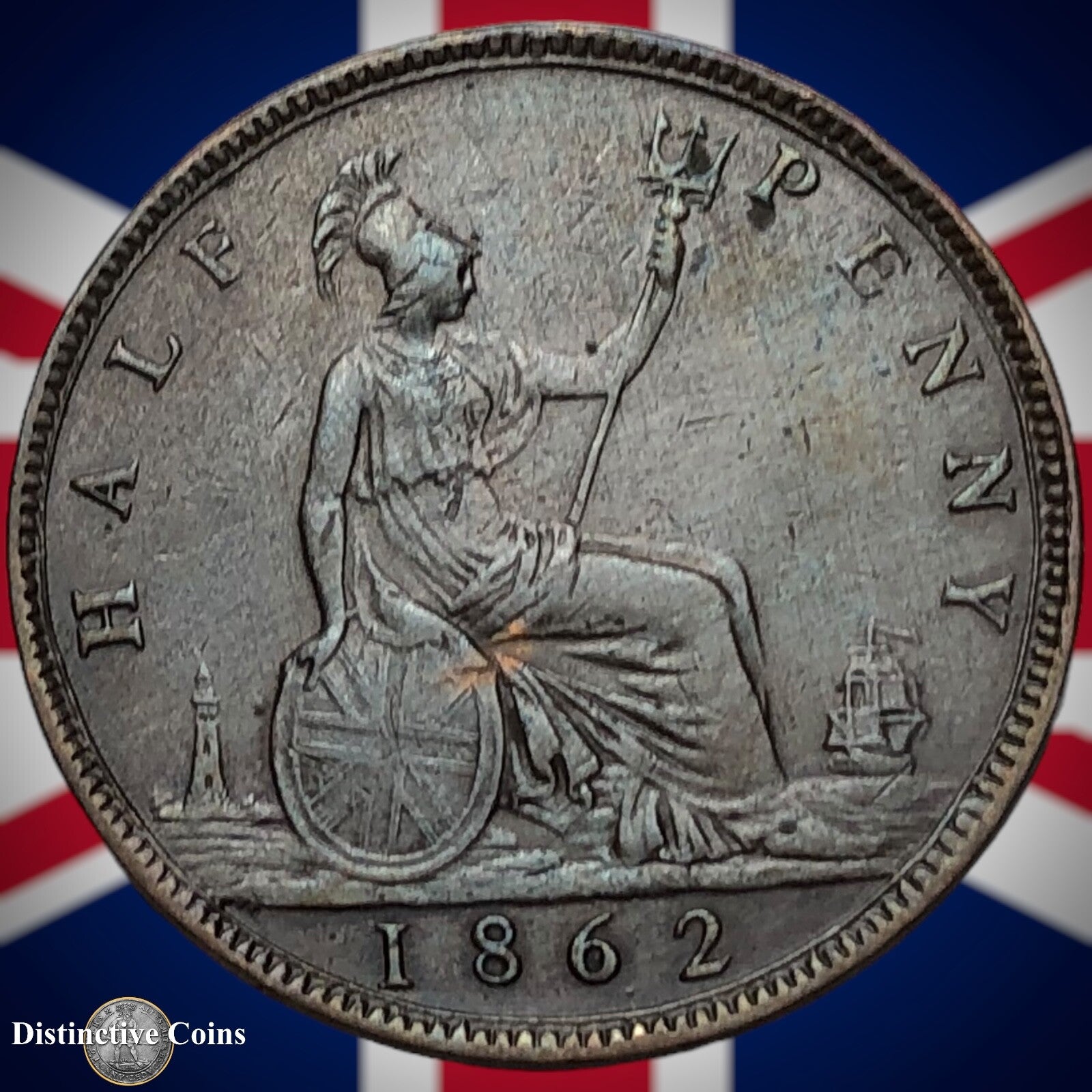Great Britain 1862 Half Penny 1/2d GB5429