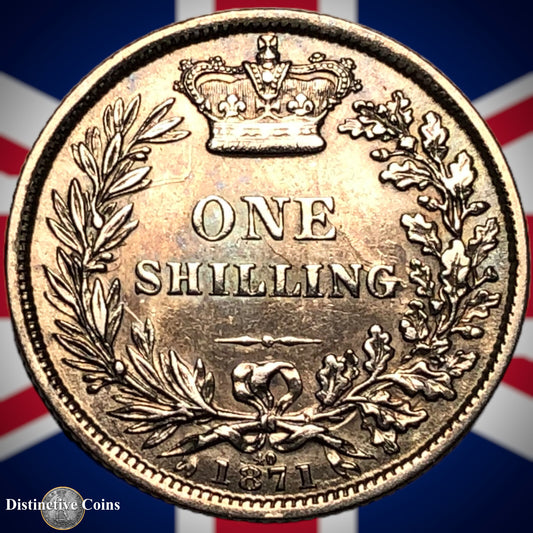 Great Britain 1871 British One Shilling GB0320