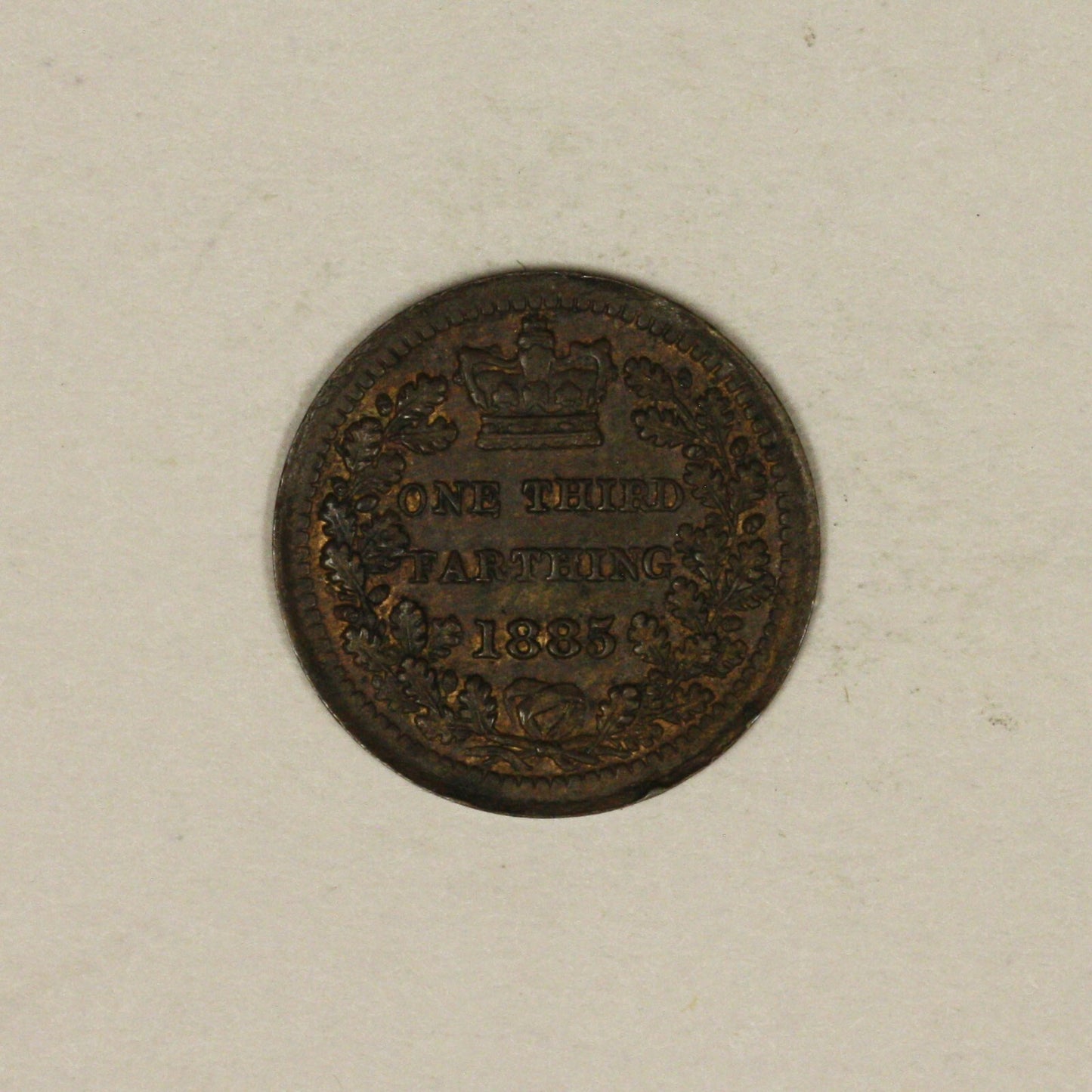 1885 Great Britain 1/3 Farthing High Grade   
