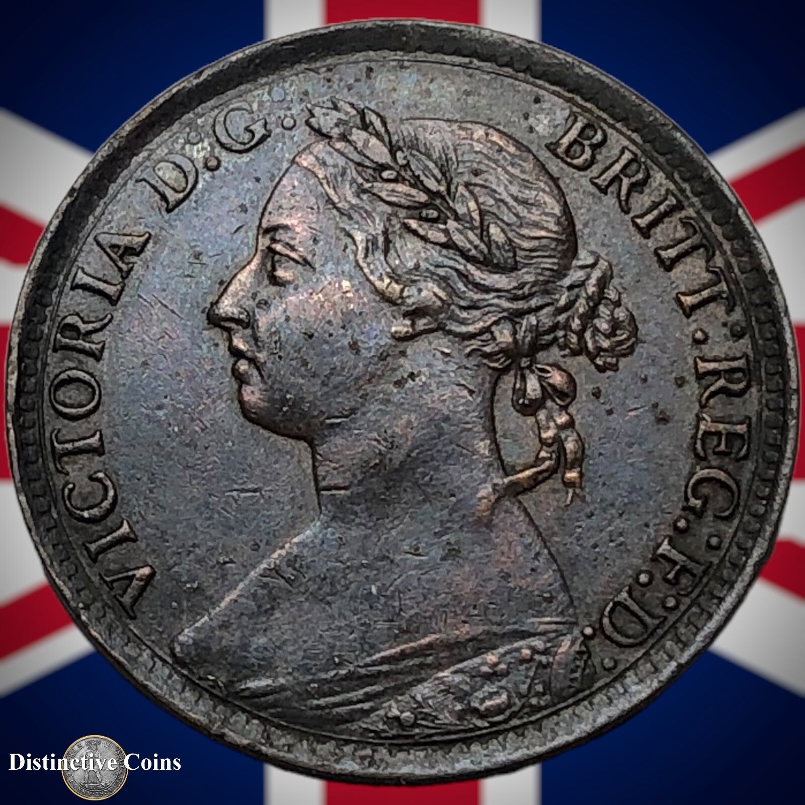 Great Britain 1895 Farthing 1/4d GB4402