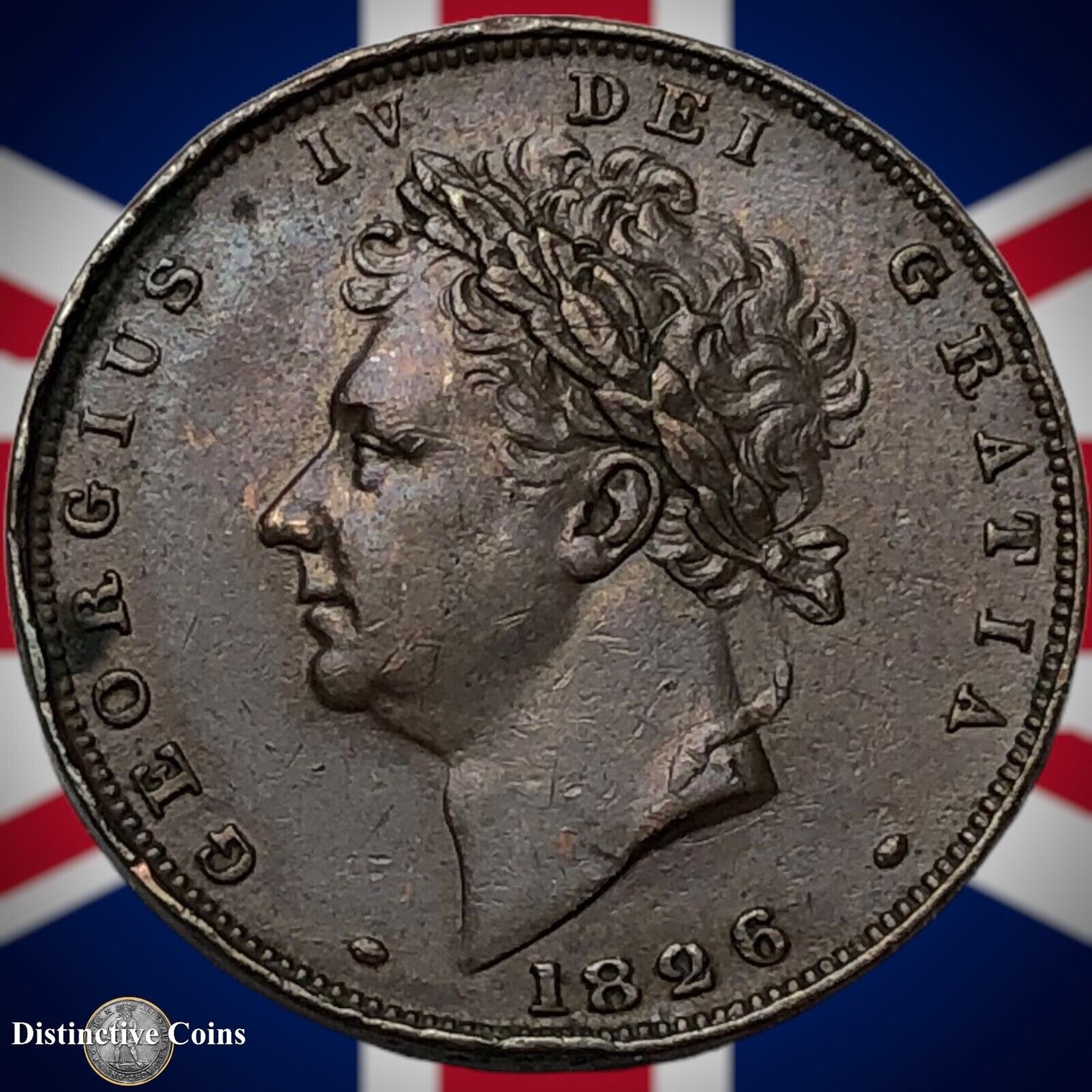 Great Britain 1826 Farthing 1/4d GB3317