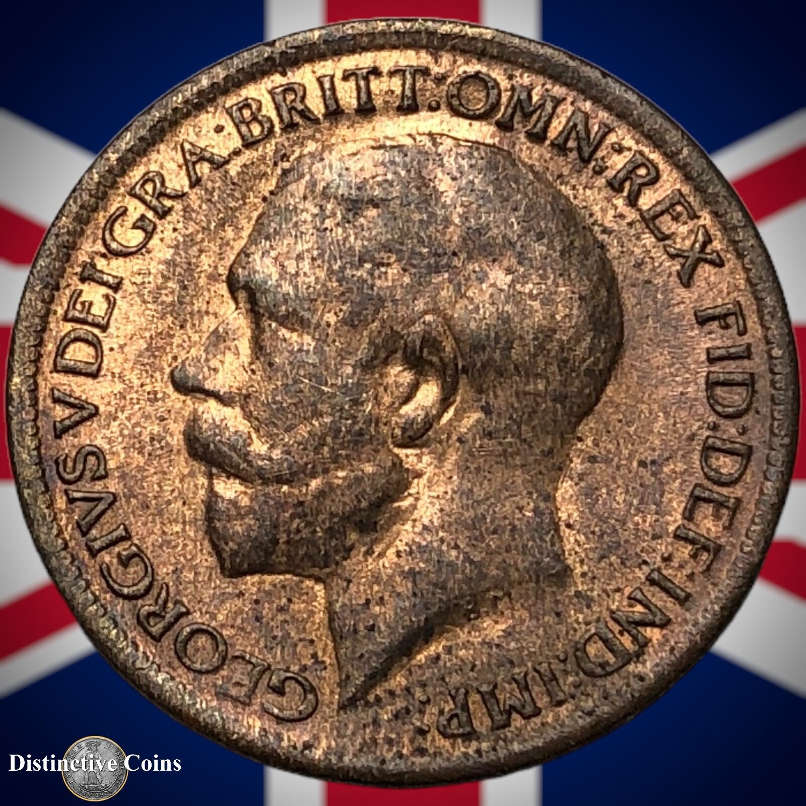 Great Britain 1919 Farthing 1/4d GB4732