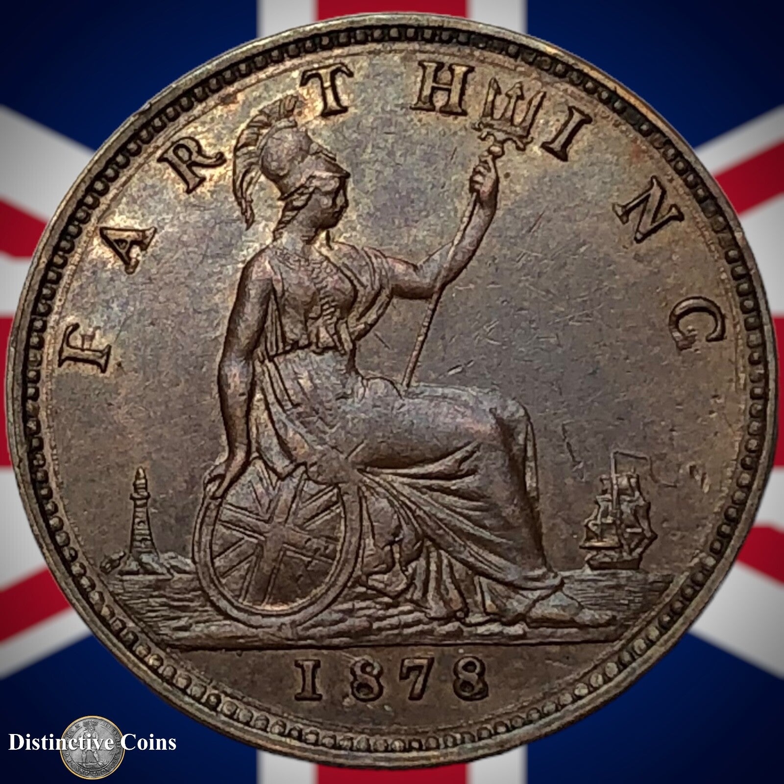 Great Britain 1878 Farthing 1/4d GB3796