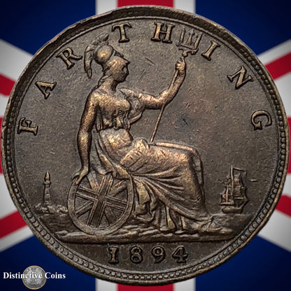 Great Britain 1894 Farthing 1/4d GB4374