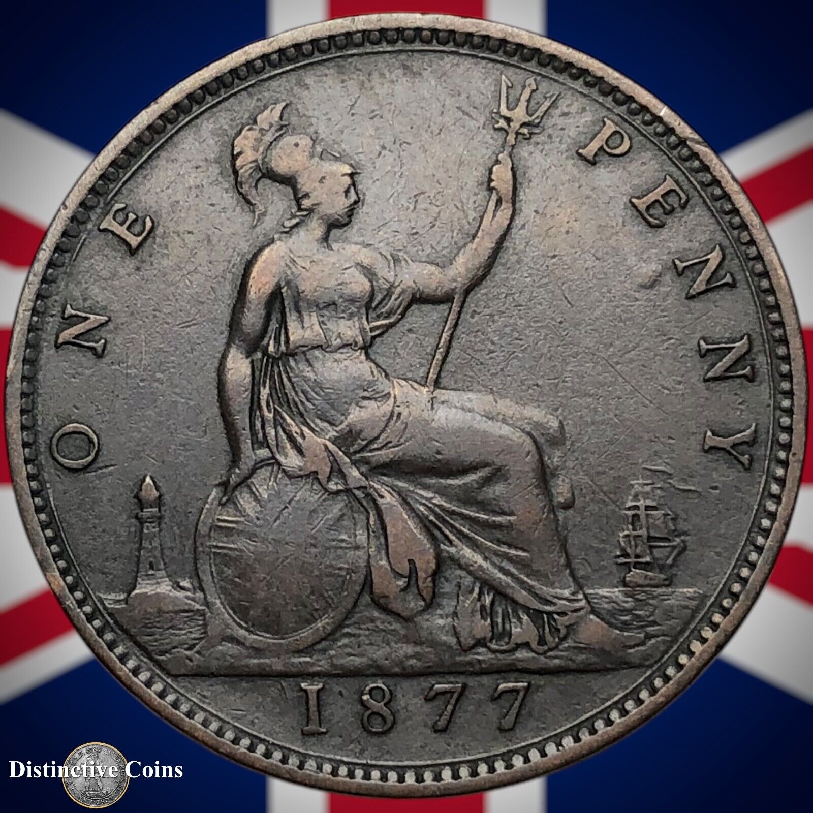 Great Britain 1877 Penny 1d GB6390