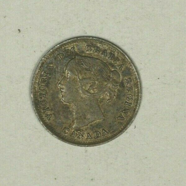 Canada Silver 5 Cents 1896  XF  A2384