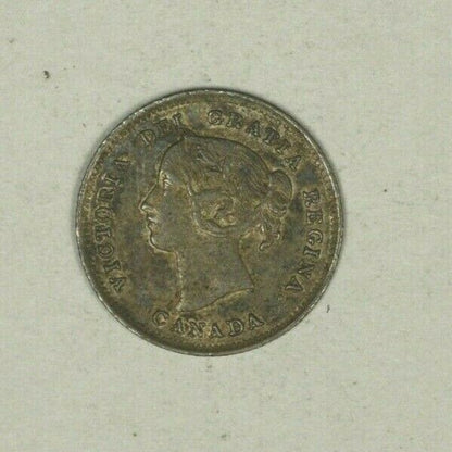 Canada Silver 5 Cents 1896  XF  A2384