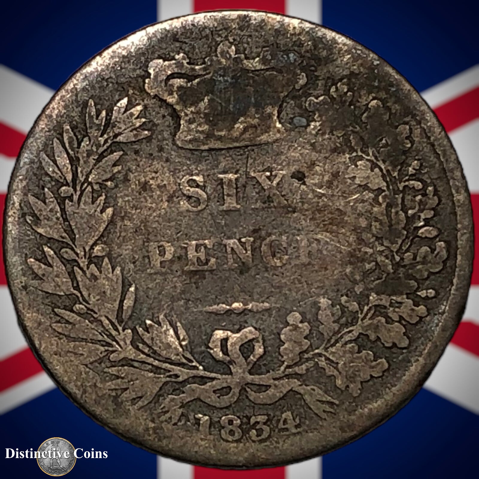 Great Britain 1834 Six Pence GB2551