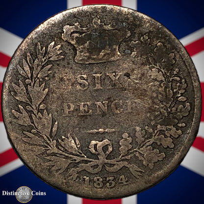 Great Britain 1834 Six Pence GB2551