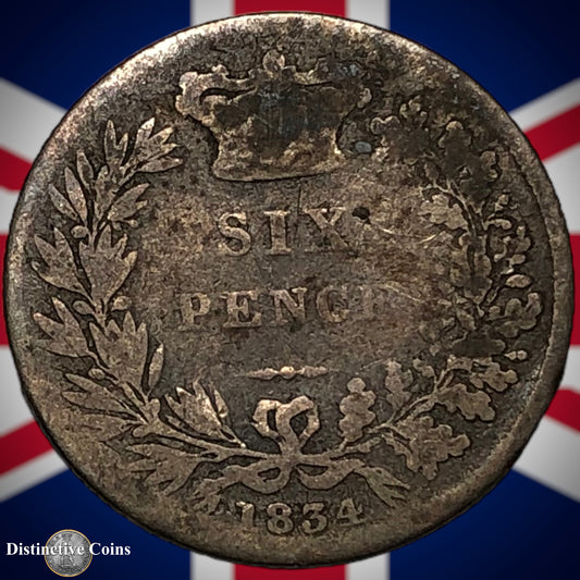 Great Britain 1834 Six Pence GB2551