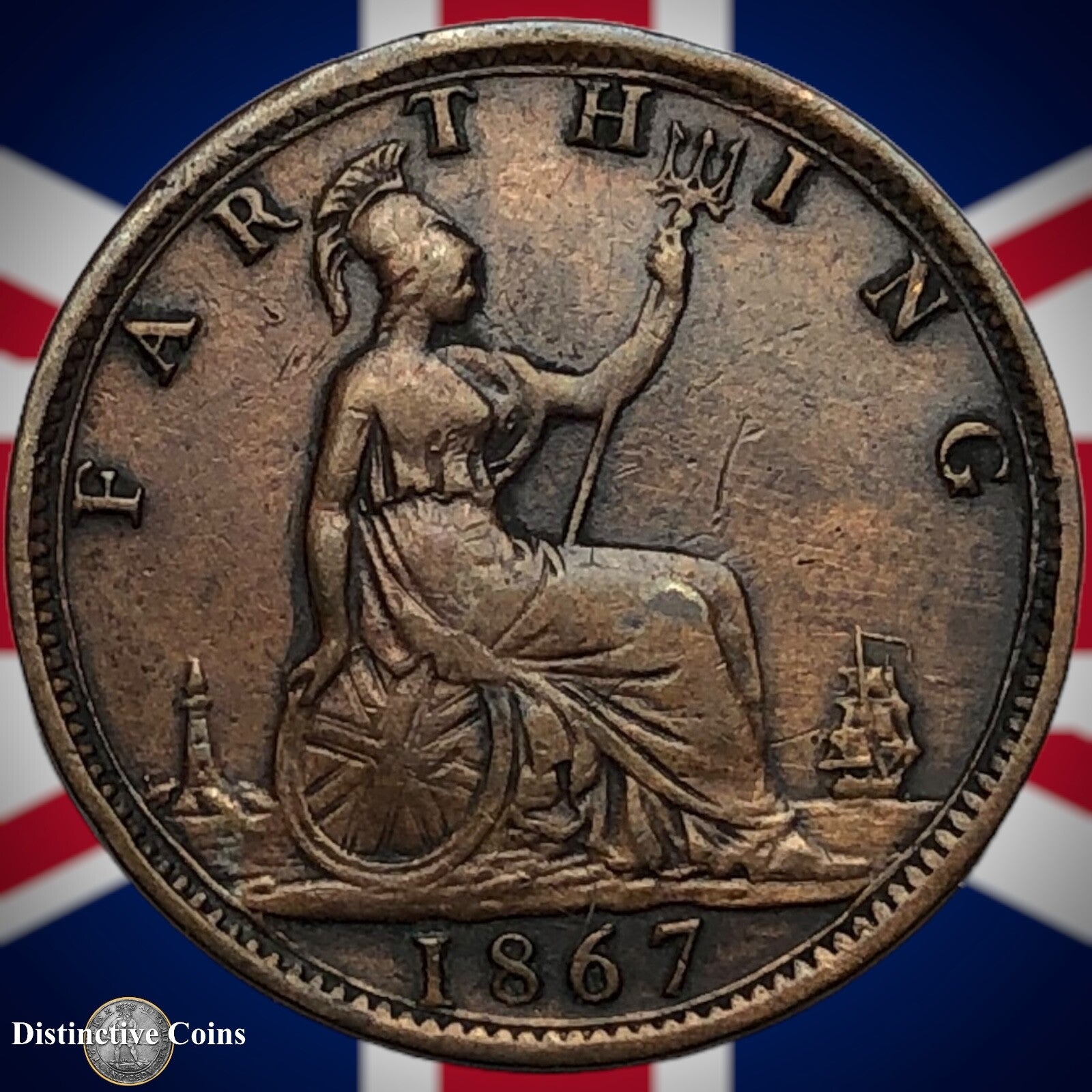 Great Britain 1867 Farthing 1/4d GB3599