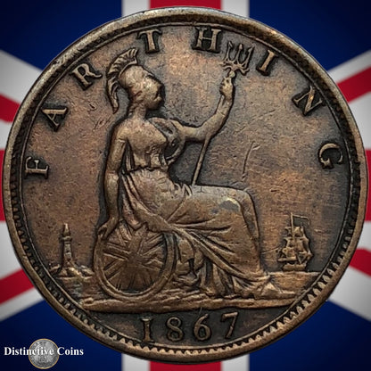 Great Britain 1867 Farthing 1/4d GB3599