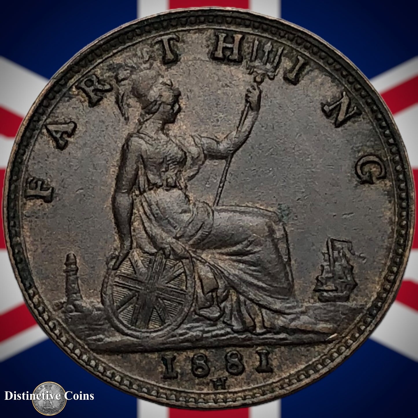 Great Britain 1881 H Farthing 1/4d GB3950