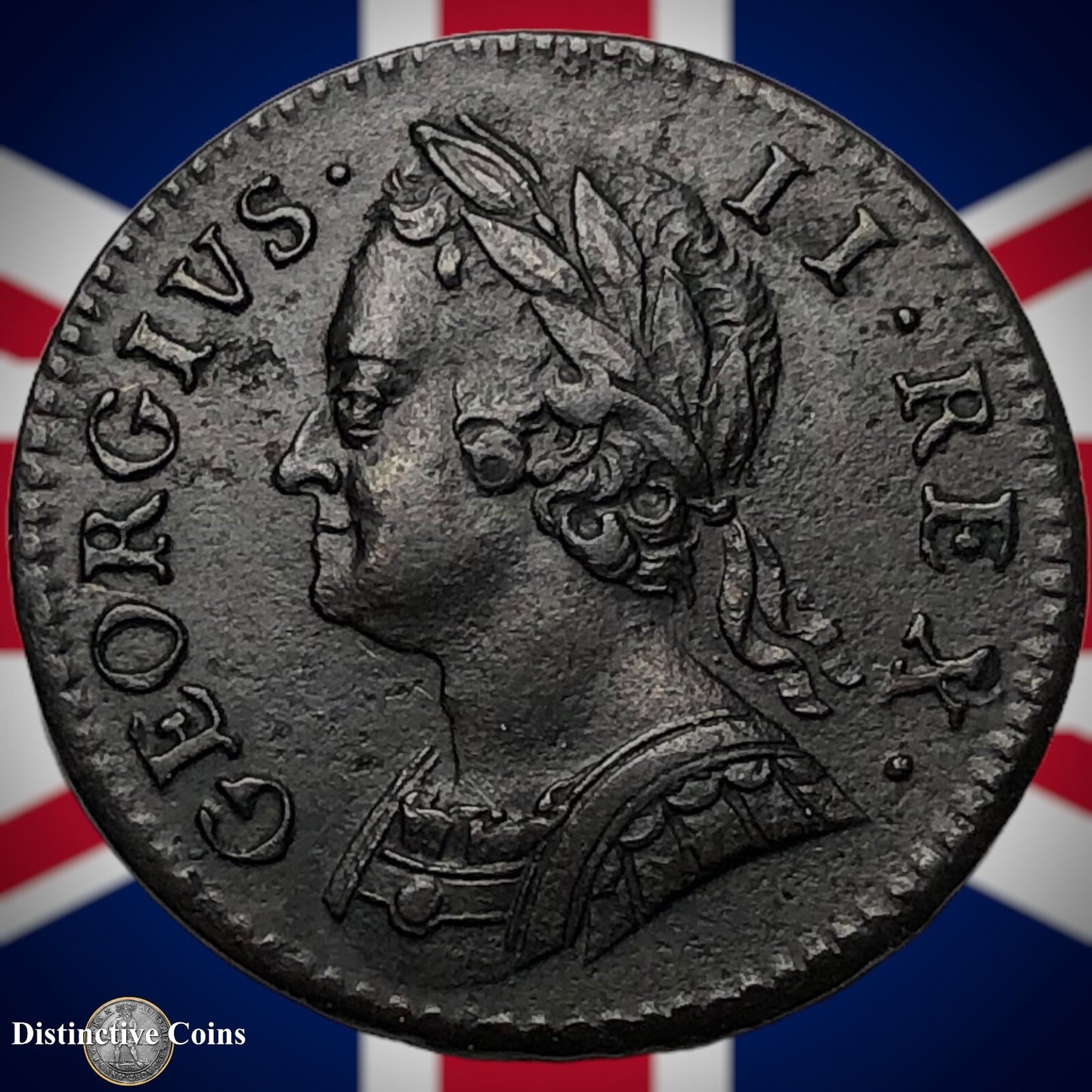 Great Britain 1746 Farthing 1/4d GB3169