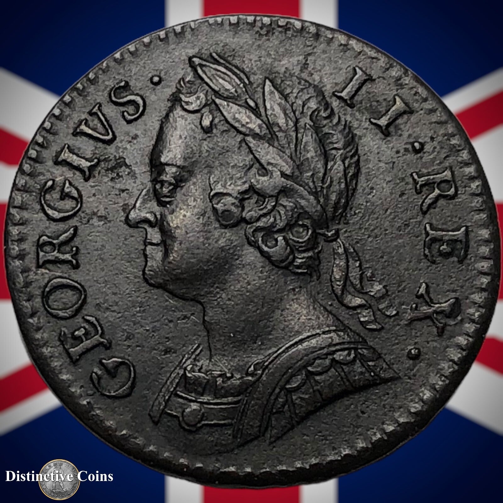 Great Britain 1746 Farthing 1/4d GB3169